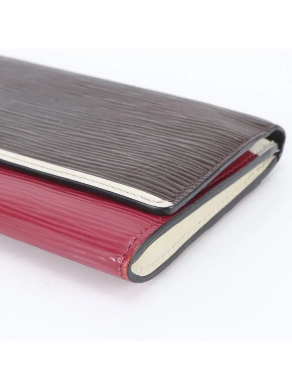 Louis Vuitton Epi Portefeuille Flor Leather Wallet Zip Around